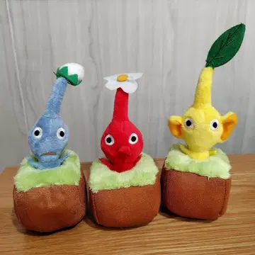 피크민 뽑기 봉제 인형 마스코트 3종 컴플리트 세트