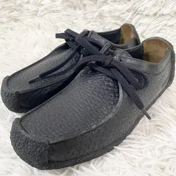 천연 가죽 Clarks 클락스 나탈리 가죽 스니커즈 23 왈라비 블랙