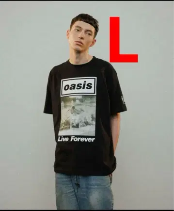 oasis Live Forever 티셔츠 블랙