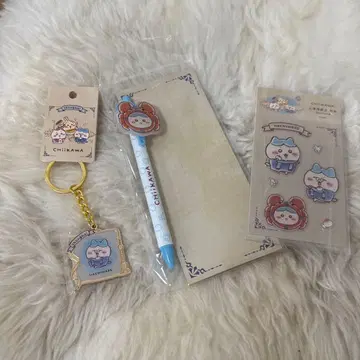 상하이 한정판 치이카와 (먼작귀) 하치와레 볼펜 키링 씰