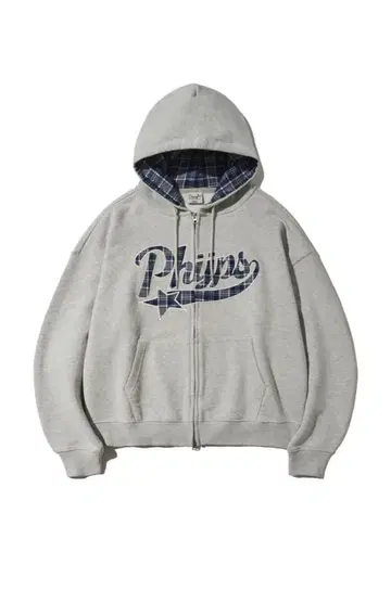[ 미사용 새상품 ] PHYPS Check Star Hoodie