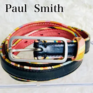 레어템 레어 컬러 폴스미스 벨트 멀티 스트라이프 블랙