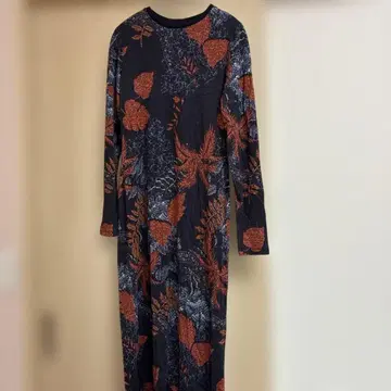 Desigual 꽃무늬 긴팔 롱 원피스 L