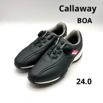 캘러웨이 골프화 BOA 24.0 블랙 소프트 스파이크