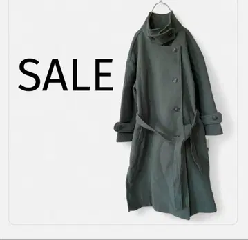 타임세일 새상품 2WAY 스탠드 카라 코트