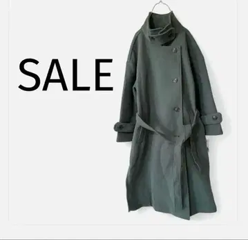 타임세일 새상품 2WAY 스탠드 카라 코트