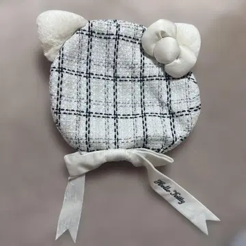 키티 베레모 머리띠