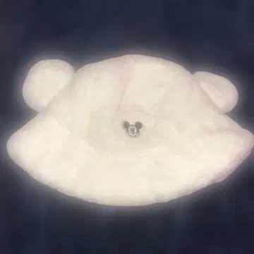 디즈니 버킷햇 복슬복슬 버킷햇 모자 화이트