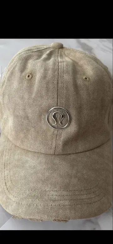 lululemon 베이지 야구 모자 미사용 새상품