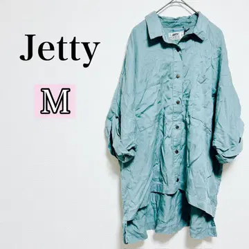 택 포함 Jetty 반소매 셔츠 [ M ] 라이트 블루 봄옷 가을 옷
