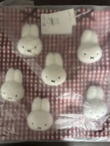 merry jenny 깅엄 보들보들 미피 토트백 레드