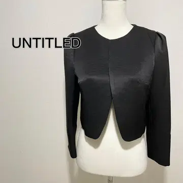 언타이틀 노카라 자켓 블랙