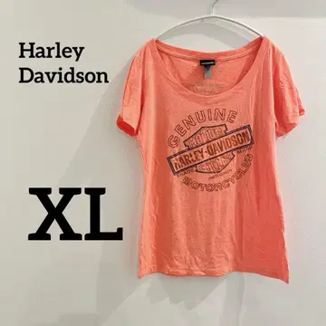 할리데이비슨 [ XL ] 오렌지 티셔츠 할리데이비슨