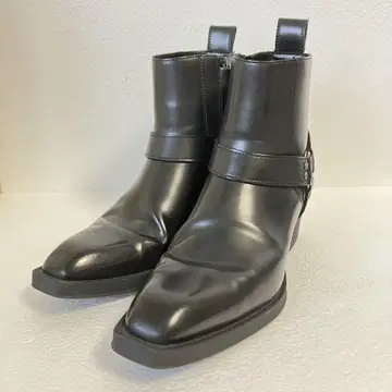새상품급 ZARA 부츠 사이드 고어 블랙 청키힐 25.5~26cm