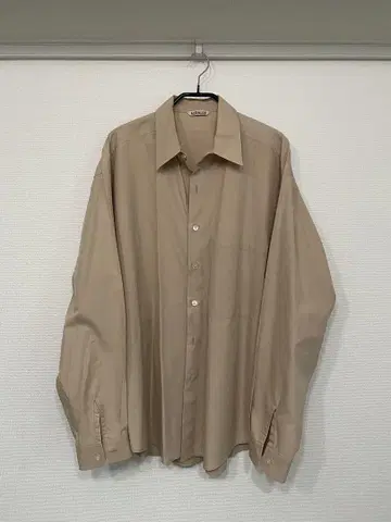 AURALEE WASHED FINX TWILL SHIRTS