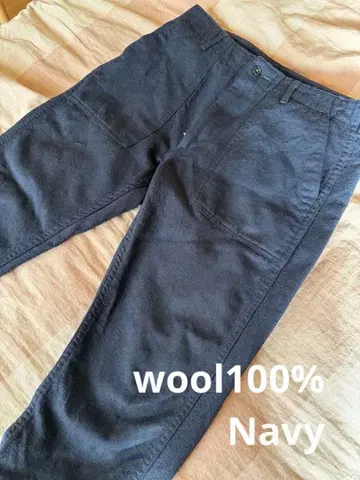 레어 orslow 울 퍼 티그 팬츠 SLIMFIT M 네이비