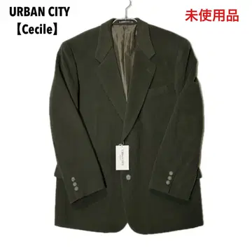 미사용 URBAN CITY 울 테일러드 자켓 M 모스그린