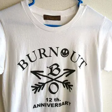 BURNOUT 12th ANNIVERSARY 티셔츠 S 사이즈