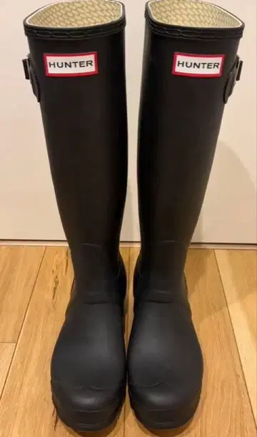 헌터 HUNTER 여성용 레인부츠 버클 블랙 UK5-24cm