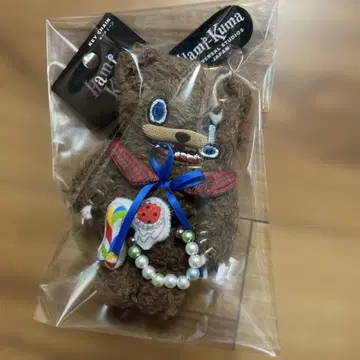 곰 봉제 인형 키링
