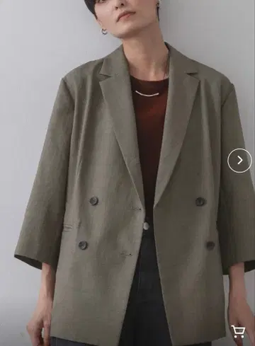 오파크 클립 자켓 구매 후 일주일 이내 베이지 미사용 택 포함