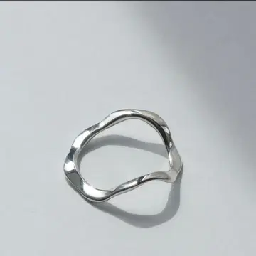 BLUEjewelry 실버 925 웨이브 반지 9호