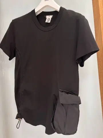 [ noir kei ninomiya ] 블랙 드로우 스트링 T셔츠 S