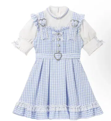 하트 초커 벨트 레이스 원피스 디어마이러브 휘핑 유메텐보