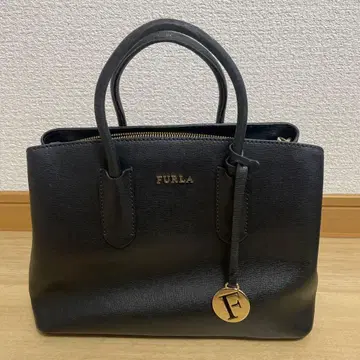 FURLA 훌라 테사 숄더 토트 핸드백 블랙