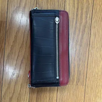 BISAL 블랙 레드 장지갑 씰