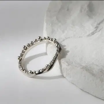 BLUEjewelry 실버 925 웨이브 반지 9호 톡톡