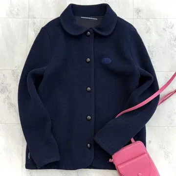 새상품급 마드모아젤 논논 울 자켓 네이비
