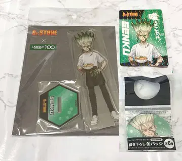 Dr.STONE 이시가미 센쿠 로손 아크릴 스탠드 캔뱃지 카드