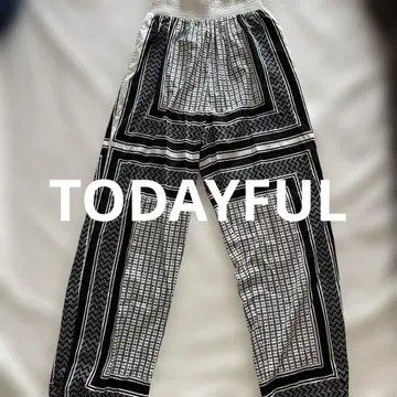 TODAYFUL 기하학 패턴 팬츠