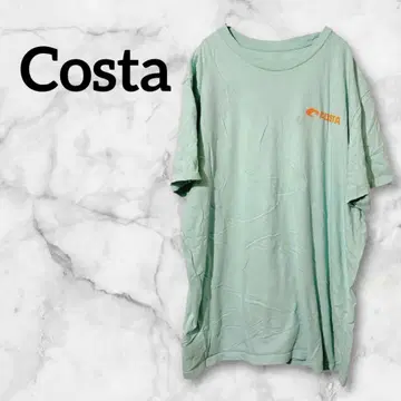 1점 한정 Costa 민트 그린 T셔츠 반팔 프린트T셔츠
