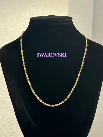 SWAROVSKI 스와로브스키 골드톤 목걸이