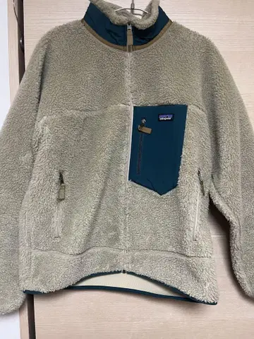 Patagonia 플리스 자켓 L 베이지 터콰이즈