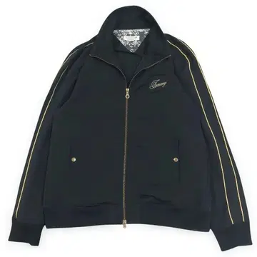 TOMMY XL 블랙 점퍼 풀 집업 XL