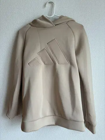 adidas 베이지 후드 부착 스웨터 XL