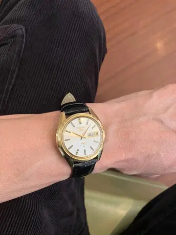 세이코 5 디럭스 27석 / 앤티크: 돌핀 핀 데이데이트