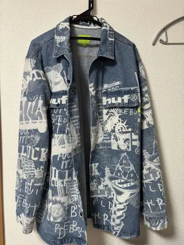 HUF 그래픽 데님 자켓 L 사이즈