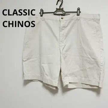 CLASSIC CHINOS 화이트 숏팬츠