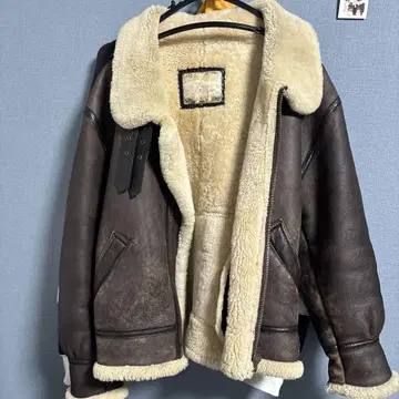 시어링 가죽 자켓 M 사이즈 브라운