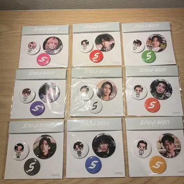 Snow Man 1st POPUP 타이베이 캔뱃지 세트 9개 세트