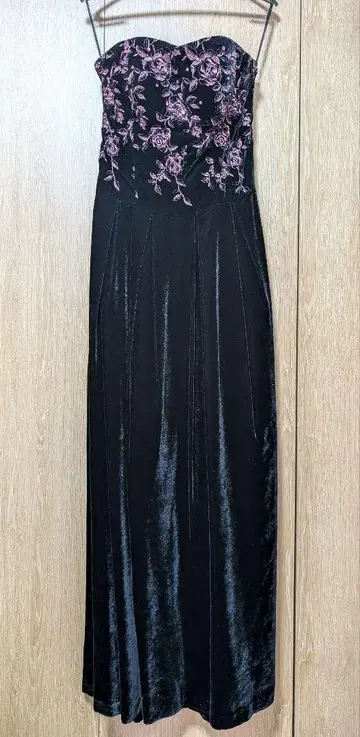 벨벳 롱 드레스/연주회/블랙