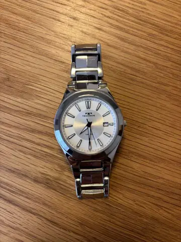 TECHNOS T9B09 실버 손목시계 tungsten