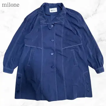 milone 트렌치코트 기믹 디자인 블루 계열 여성용 봄/가을