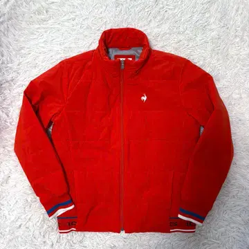 르꼬끄 골프 블루종 충전솜 자켓 지퍼 빨간색 골프웨어