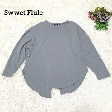 a990 [ Swwet Flule ] 티셔츠 백 리본 무지 3L