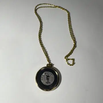 자유의 여신상 엠파이어 스테이트 빌딩 코인 펜던트 목걸이